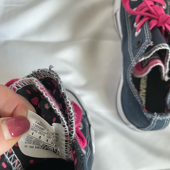 CONVERSE Navy unisex women’s size 6 NEW - Picture 4 of 7